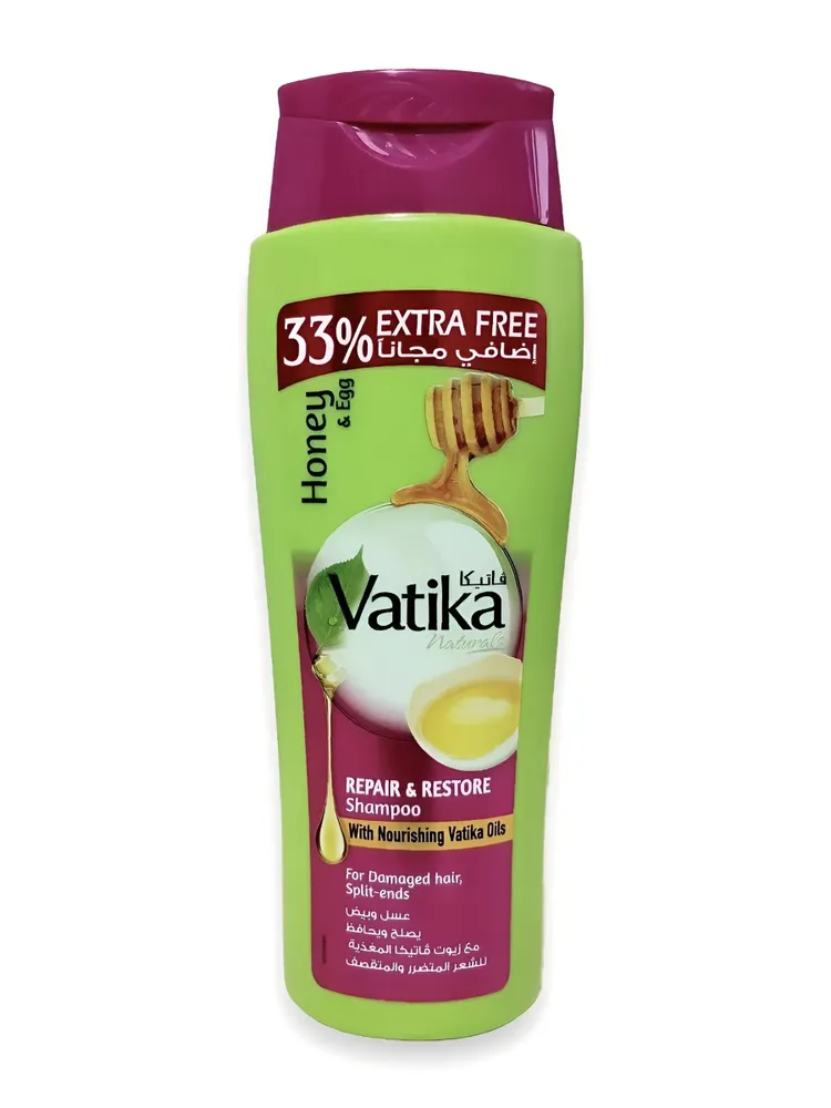 Шампунь Dabur Vatika восстанавливающий 400мл 33% экстра №1