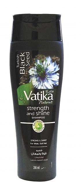 Шампунь для волос Dabur Vatika с экстрактом черного тмина против выпадения и для восстановления волос, 200 мл