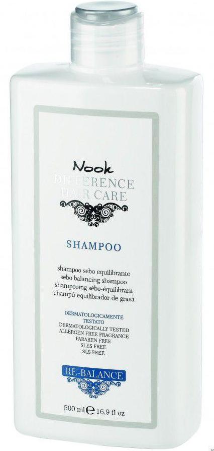 Шампунь для жирных волос Nook "Difference hair care re-balance Sebo Control Shampoo", 500 мл
