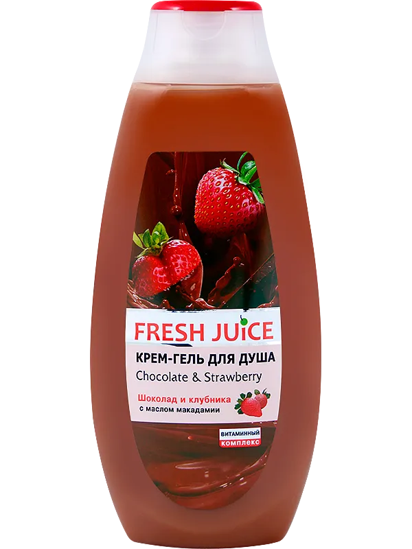 Крем -гель для душа Fresh Juice "Шоколад и Клубника", 400 мл