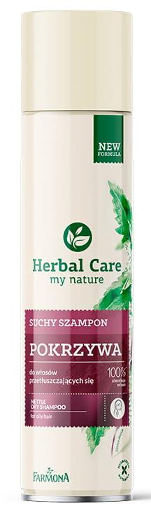 Сухой шампунь для жирных волос Farmona Herbal Care Крапивный, 180 мл