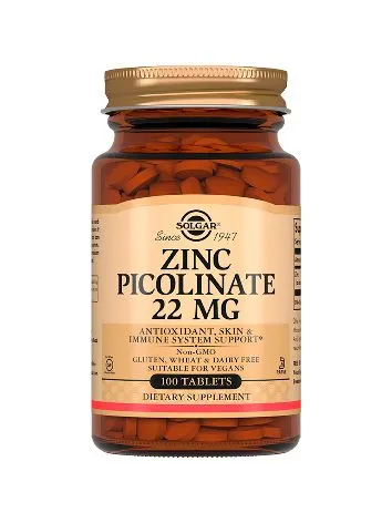 БАД Solgar Пиколинат цинка 22мг таб. 300мг №100