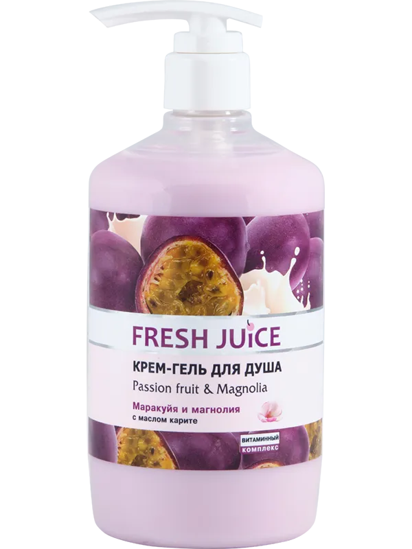 Крем-гель для душа Fresh Juice "Маракуйа и Магнолия", 750 мл