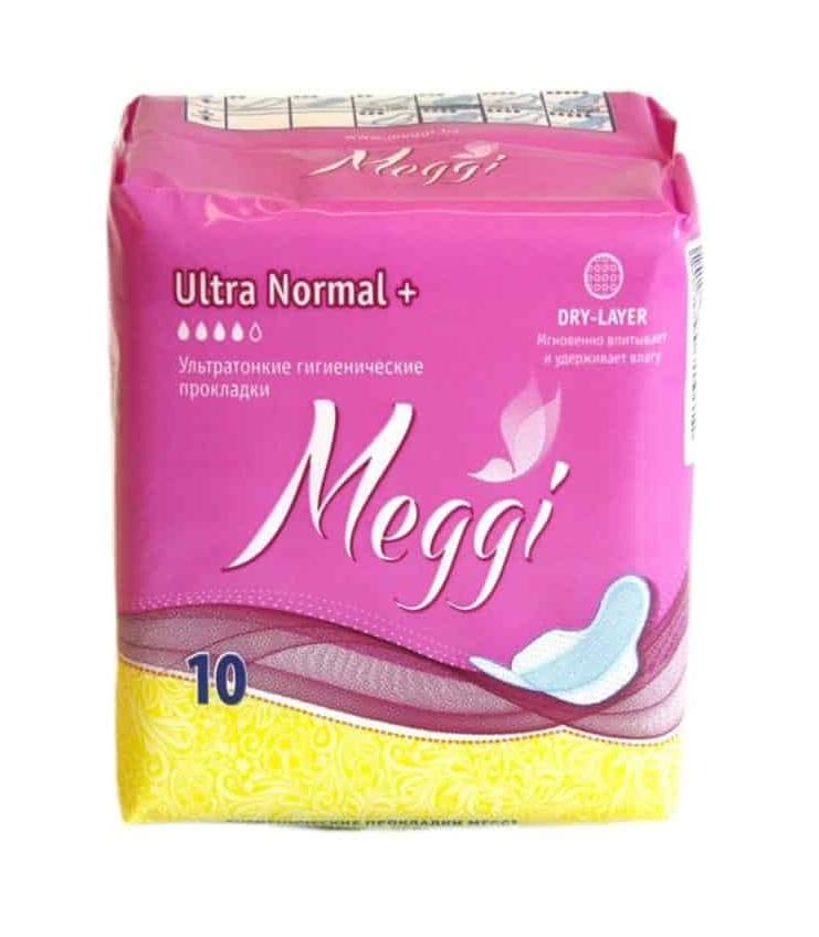 Гигиенические прокладки Meggi Ultra Normal +, 10 шт