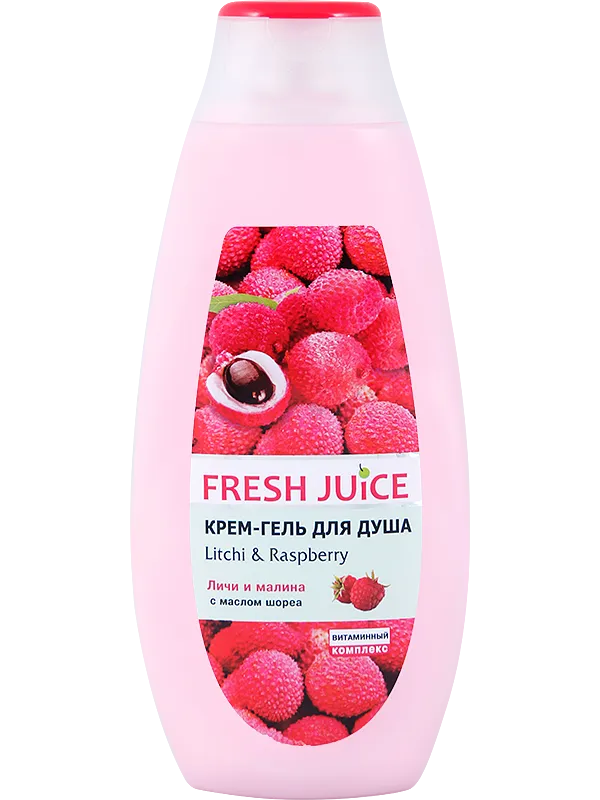 Крем-гель для душа Fresh Juice "Личи и Малина", 400 мл