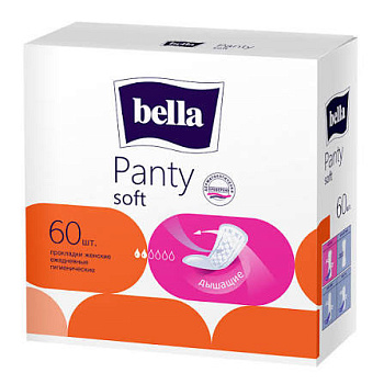 Прокладки гигиенические ежедневные Bella Panty Soft, 60 шт