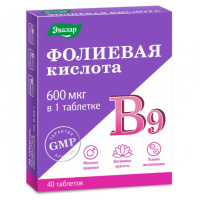 Биологически активная добавка Эвалар Фолиевая кислота с витаминами В12 и В6 0,22 г для женщин № 40 (таблетки)