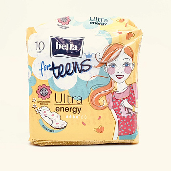 Супертонкие гигиенические ароматизированные прокладки Bella for Teens ULTRA ENERGY, 10 шт
