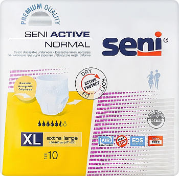 Впитывающие трусы для взрослых Seni Active Extra Large, 10 шт