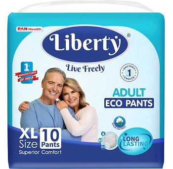 Подгузники-трусики для взрослых Liberty Pants Eco Pants XL объем талии 96-165 см
