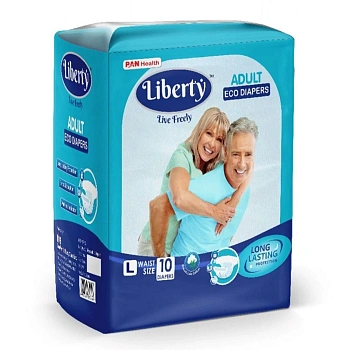 Подгузники-трусики для взрослых Liberty Adult Pants Eco Pants Large объем талии 75-140см