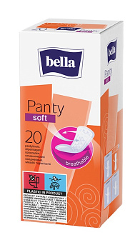 Прокладки женские гигиенические ежедневные Bella Panty Soft, 20 шт