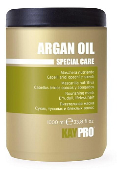 Питательная маска Kaypro Special Care Argan Oil с аргановым маслом для сухих, тусклых и безжизненных волос, 1 л